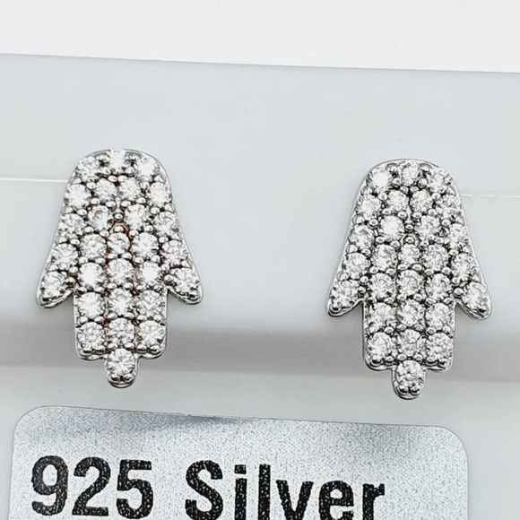 "925 sterling silver luxury CZ earrings for women/girls, Best for gift, … - Picture 9 of 9